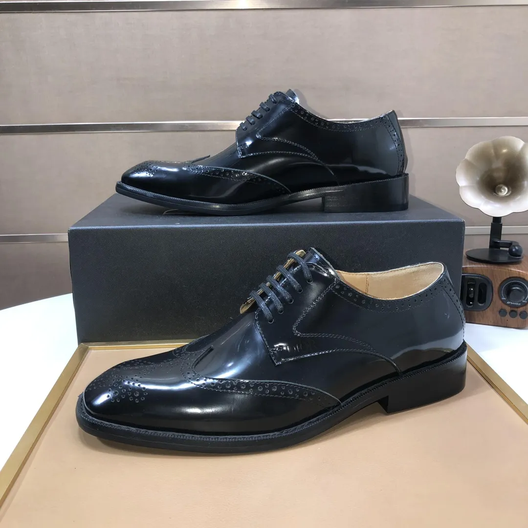 Men's shoes 💰640💰[Dior] (water-dyed cowhide lining) Dior original 1:1 high quality factory, imported original materials, imported version of raw cowhide, water-dyed cowhide lining, original TPU outsole, code number: 38-44